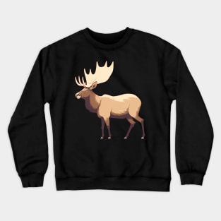 Elk Illustration, Love Elks Crewneck Sweatshirt